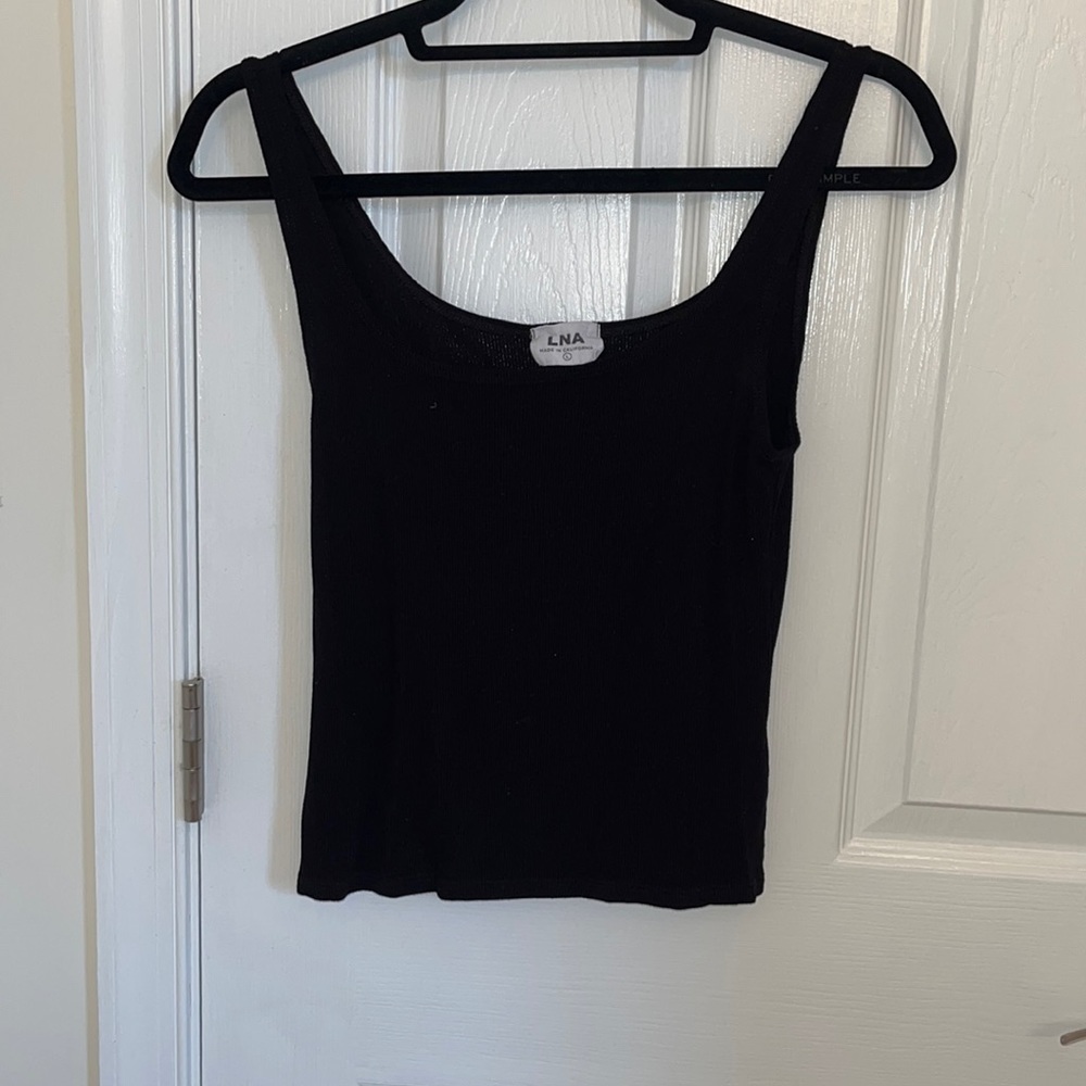 Womens LNA Black Crop Top Size Large